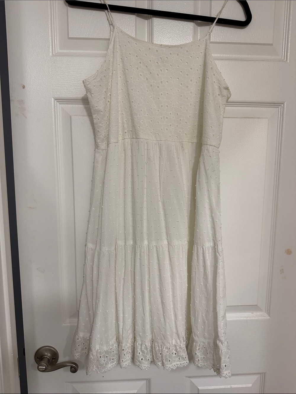 White Eyelet Tiered Sundress